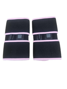 lot 7475 image: Heated Leg Warmers with Pink Trim, Set of 2