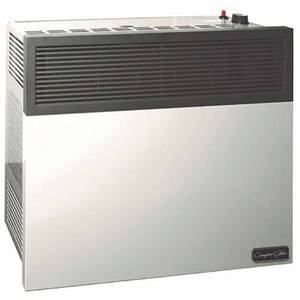 Direct Vent Natural Gas Wall Furnace with Thermostat, 17,000 BTU. Professional Vent Kit Included in Box. Gray/Black - Retail: $529