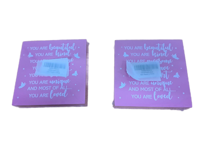 lot 31335 image: Girls Room Decor Butterfly Wooden Box Sign