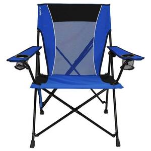 lot 6422 image: Kijaro Maldives Blue Dual Lock Portable Camping Chair for Outdoor - Retail $55