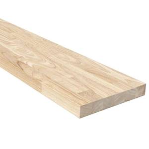 lot 6427 image: 10 in. W x 48 in. D Unfinished Hevea Floating Decorative Wall Shelf - Retail $107