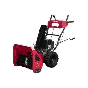 24 in. 212 cc Self Propelled 2-Stage Gas Snow Blower with Electric Start and LED Light For Side Walk Driveway - Retail: $800