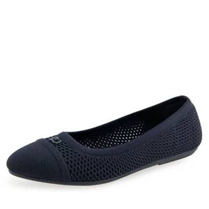 lot 7030 image: Aerosoles Womens ANNELIE Ballet Flat, Navy Knit-Womens Size 6