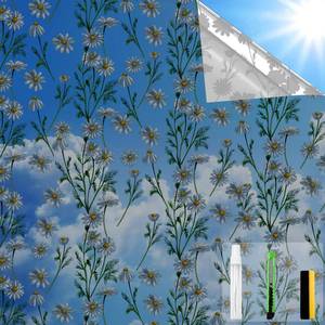 lot 7516 image: One Way Privacy Film, Window Tint for Home, Daytime Reflective, Anti UV Static Cling Sliding Door Coverings 17.5 x 78.7 in