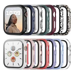 lot 7541 image: Haojavo 14 Pack Case with Tempered Glass Screen Protector for Apple Watch Series 9 8 7 45mm, PC Hard Ultra-Thin Slim Fit Scratch Resistant Bumper Protective Cover for iWatch S9 S8 S7 45mm Accessories&nbsp