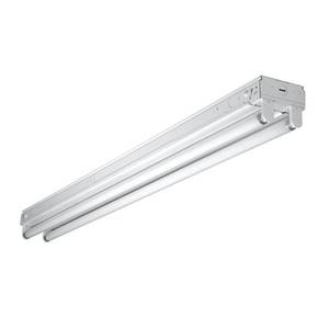 lot 13048 image: Cooper Lighting 9258385 4 ft. 2-Light T8 Industrial LED White Strip Light