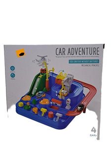 lot 13076 image: Car Adventure Playset Play without Batteries 4 Cars for Ages 3 and Up&nbsp