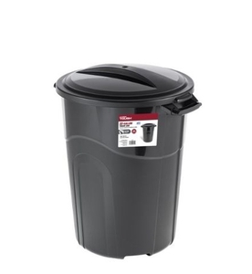 lot 15656 image: Pack of 2- Hyper Tough 32 Gallon Trash Can with Lid