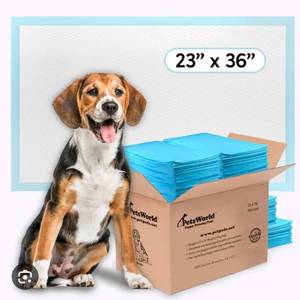 lot 15692 image: 50 ct PetsWorld Economy Training Pads 23x36