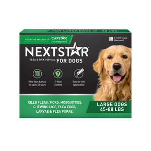 lot 15693 image: NextStar Flea &amp Tick Topical Treatment for Large Dogs - 45 to 88lbs - 3ct
