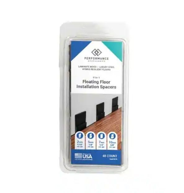 lot 30168 image: Pack of 12, Performance Floating Floor Installation Spacers 48-Count - Retail $96
