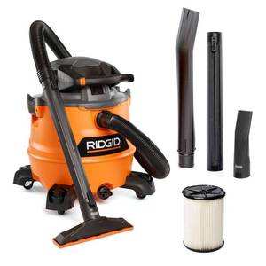 RIDGID 16 Gal. 6.5 Peak HP NXT Shop Vacuum Wet Dry Vac with Detachable Blower, Filter, Locking Hose and Accessories HD1600 - Retail: $149