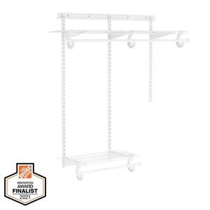lot 6468 image: EVERBILT 2 ft. - 4 ft. Regular Duty Closet Organizer Kit - Retail $119