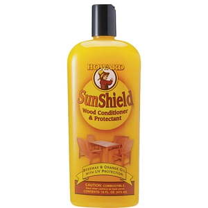 lot 15700 image: ACE Sun Shield Outdoor Furniture Wax Sunshield Wood Conditioner - UV Protection - 16 oz  Yellow