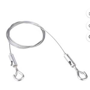 lot 15708 image: Stainless Steel Cable Wire Rope Set 26 ft