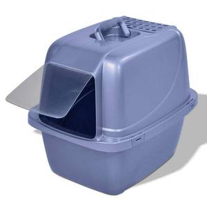 lot 15710 image: Van Ness Plastics Enclosed Cat Litter Box White  LG