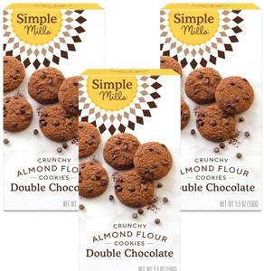 lot 13099 image: (Best by January 19th 2026) Simple Mills Almond Flour Double Chocolate Chip Cookies, Gluten Free and Delicious Crunchy Cookies, Organic Coconut Oil, Good for Snacks, Made with whole foods, 3 Count (Packaging May Vary)