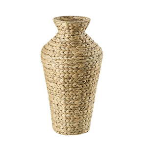 lot 6477 image: Home Decor Collection Natural 22  Water Hyacinth Floor Vase