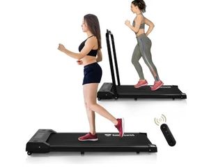 lot 6511 image: BalanceFrom SlimFold Dual-Mode Walking Pad, Compact Under-Desk Electric Treadmill with Remote Control & Transport Wheels, Quiet Space-Saving Walker for Home Office Walking or Light Jogging - Retail $130