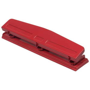 lot 6544 image: JAM Paper Metal 3 Hole Punch Red 10 Sheet Capacity