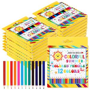 lot 7107 image: Watersay 28 Sets End of Year Gifts for Students Colored Pencils Bulk with 12 Assorted Colors, Pre-sharpened Coloring Pencils
