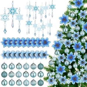 lot 7129 image: 210 Pcs Christmas Tree Decorations Set
