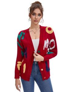 lot 7617 image: Womens Cable Knit Long Sleeve Cardigan Size M