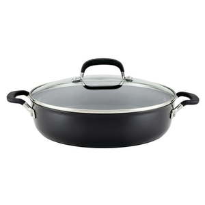 lot 13154 image: KitchenAid Hard Anodized 5 Quart Nonstick Everything Pan with Lid Onyx Black