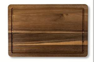 lot 13156 image: Thyme & Table Large 12x18 Acacia Wood Cutting Board with Triangle Shaped Anti-Slip Grips