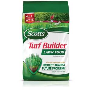 lot 15716 image: Scotts Turf Builder Lawn Fertilizer 5,000 sq. ft. 12.5 lbs.