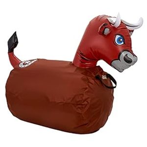 lot 15722 image: WADDLE Hip Hoppers Bouncy Hopper Inflatable Hopping Animal Bouncer, Supports Up to 250 Pounds, Ages 5 and Up (Brown Bull) (B09BFW62XZ)