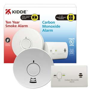lot 15747 image: Kidde 10 Year Smoke Alarm and Carbon Monoxide Value Pack  Models i1040 and KN-COB-LP2