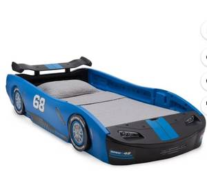 Delta Children Turbo Race Car Twin Bed - Retail: $210