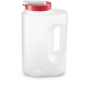 lot 15760 image: Rubbermaid Mixermate Leak-Resistant Pitcher  Clear  3.8 Liter (1 Gallon)  Plastic
