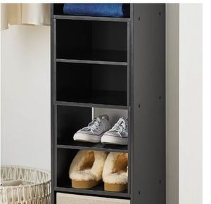 lot 16980 image: PACK OF 2-Mainstays Cube Storage H Inserts, Set of 2, Black