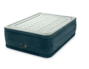 lot 16981 image: Intex 24 Full Dream Lux Pillow Top Dura-Beam Airbed Mattress with Built-in Pump - Retail $70