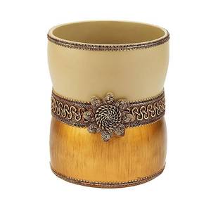 lot 6564 image: Avanti Braided Medallion Wastebasket Bedding - Retail $120