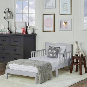 lot 6585 image: Dream On Me Brookside Toddler Bed - Gray - Retail $63