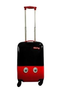 lot 6587 image: Disney Mickey Mouse Pants 28 Check-in Hard-Side ABS 360 Spinner Luggage - Retail $77
