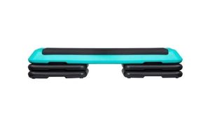 lot 6591 image: 43 Exercise Aerobic Step Platform, Adjustable Fitness Stepper with 4 Stackable Risers- Retail $60