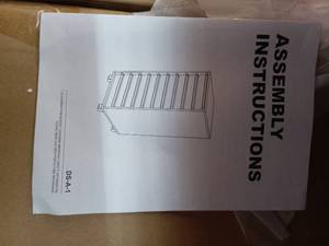 lot 6595 image: Cabinet with 10 plastic drawers and wheels - Retail $70