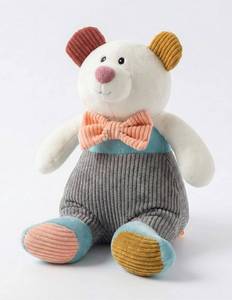 lot 7689 image: Furry Tales Charlie Bear Soft Corduroy Plush Stuffed Animal