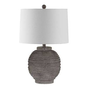 lot 13167 image: SAFAVIEH Pendri 24 in. Classic Contemporary Table Lamp Brown - Retail $87
