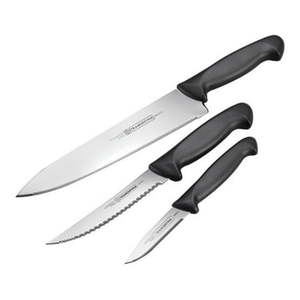 lot 13196 image: Tramontina 80020-505 Stainless Steel Kitchen Knife Set 3 Piece