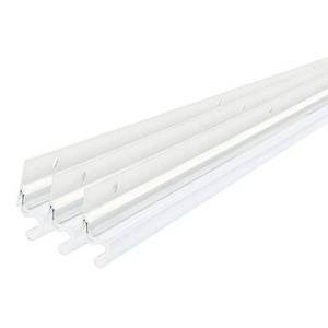 lot 15789 image: M-D Building Products 91850 White Aluminum and Vinyl-coated Foam Heavy-duty Screw-on Top and Sides Door Seal Kit - 7ft
