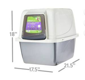 lot 15790 image: Vibrant Life Extra Large Hooded Cat Litter Box
