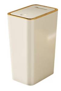 lot 15800 image: Modern Press-Up Lid Trash Can