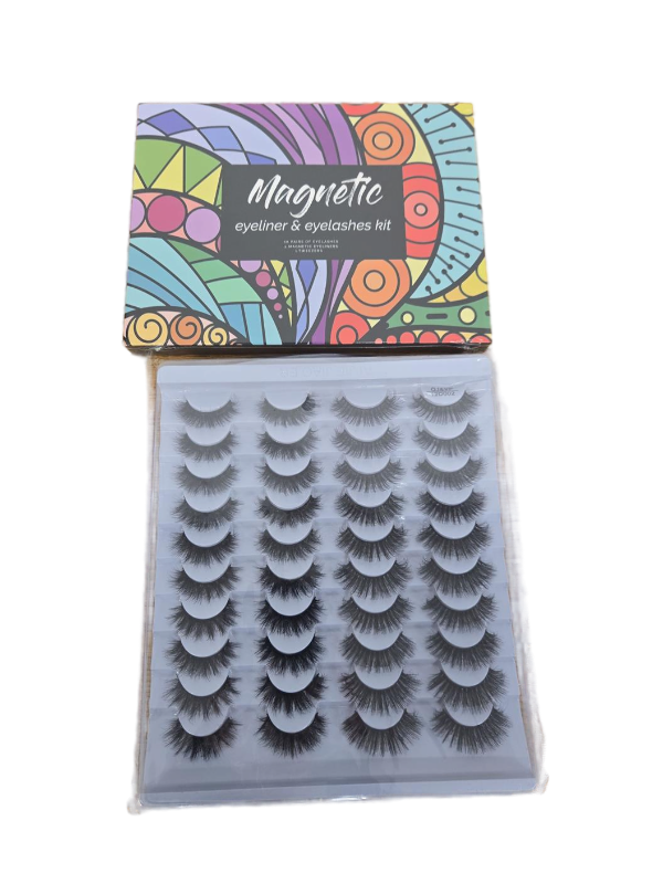 lot 9482 image: Magnetic Eyeliner, Eyelashes, and Non-magnetic Eyelashes Kit