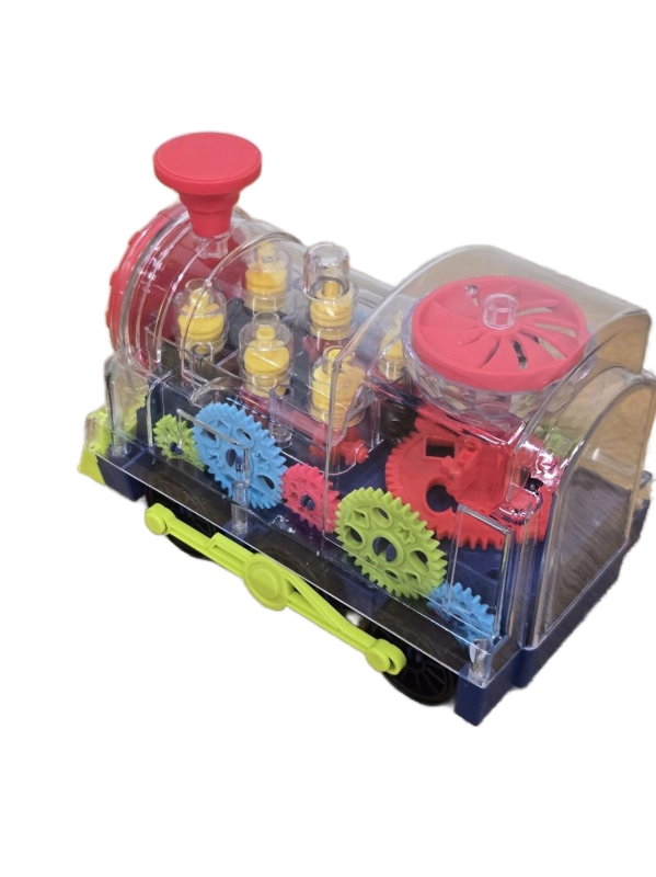 lot 10242 image: Light Up and Music Playing Mechanical Train Engine Educational Toy