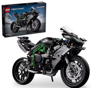 lot 6610 image: LEGO Technic Kawasaki Ninja H2R Motorcycle Toy, 42170 - Retail $71